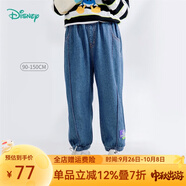 迪士尼寶寶（Disney Baby）迪士尼童裝男童褲子玩具總動員巴斯光年牛仔九分褲潮酷時尚牛仔褲 牛仔藍 6歲/身高130cm