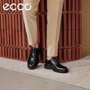 愛步（ECCO）商務(wù)皮鞋男鞋 夏季牛津鞋通勤正裝皮鞋 都市倫敦525684 黑色52568401001 42