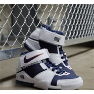 耐克LeBron 2 USA 美國隊配色 詹姆斯2代復刻 男子實(shí)戰復古減震籃球鞋 標準45/M11