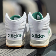 阿迪達(dá)斯（adidas）官方艦店男鞋 春夏新款運(yùn)動(dòng)鞋緩震休閑鞋透氣高幫板鞋訓(xùn)練籃球鞋 4308-白/森林綠 42