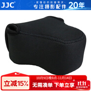 JJC 相機(jī)內(nèi)膽包 保護(hù)收納套 適用于佳能EOS R7 R10+18-45mm M6 M100 M3 M200 M10 徠卡Q3 微單配件 OC-C2中號(hào) 黑色
