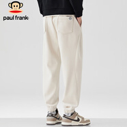 大嘴猴（paul frank）褲子男士夏季束腳休閑褲男運(yùn)動(dòng)衛(wèi)褲男寬松男褲 杏色 29