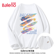 班尼路（Baleno）長(zhǎng)袖t恤男夏季美式潮牌休閑百搭上衣學(xué)生寬松純棉打底衫春裝