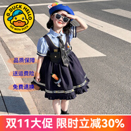 G.DUCKKIDS洛麗塔公主裙女童連衣裙夏季朱迪兒童裙子兔子警官生日蓬蓬裙春秋  朱迪兩件套送領(lǐng)帶asogagc 130 尺碼7~8歲【120-130cm】