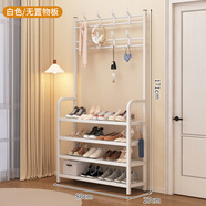 澤帥家用門(mén)口鞋架子鞋帽架掛衣架多層一體式臥室客廳收納置物簡(jiǎn)易鞋柜 升級加厚80CM白架+無(wú)層板