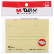 晨光(M&G)橫線(xiàn)優(yōu)事貼自帶粘性便簽紙便利便簽條百事貼88頁(yè)76*102長(cháng)方形 YS-126 單本裝