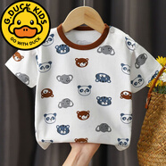 G.duck短袖T恤小童純棉女童男童夏裝童裝半袖上衣0歲1幼兒3寶寶衣服的 純棉-A24 110 cm 適合100cm30-35斤