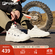 斐樂（FILA）FUSION 斐樂潮牌籃球鞋女鞋低幫籃球文化鞋復(fù)古休閑鞋老爹鞋 燕麥色-T12W941206AOM 39