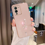 豆圖長(cháng)耳朵兔子vivoS15手機殼v1vo新款可愛(ài)S15por感女生立體水鉆15Pro防摔直邊電鍍s十五e軟殼外套 vivo S15/直邊電鍍-亮金-【長(cháng)耳朵水鉆兔】 vivo S15