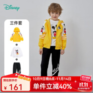 迪士尼寶寶（Disney Baby）迪士尼童裝男童套裝運(yùn)動(dòng)米奇系列長(zhǎng)袖衛(wèi)衣套裝3件套