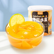 三只松鼠混合水果罐頭312g/罐 方便食品新鮮糖水檸檬黃桃罐頭