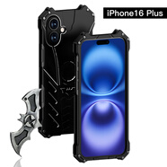 羋熊 蘋(píng)果15手機殼iphone15pro max金屬邊框16pro保護套15plus防摔蝙蝠俠潮牌男款 iphone16Plus【蝙蝠俠】