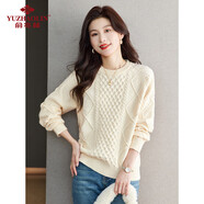 俞兆林韓版休閑針織衫氣質(zhì)菱形圓領(lǐng)毛衣女上衣 Y144Z9015