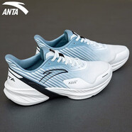 安踏（ANTA）毒刺4丨男鞋運動(dòng)鞋子男秋季減震回彈跑步鞋輕便透氣休閑鞋男 黑/碳灰 40.5
