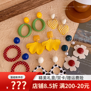 詩(shī)筠（SHIJUN）品牌秋季復古港風(fēng)耳環(huán)女感氣質(zhì)耳釘2025耳墜小眾獨特耳飾時(shí)尚首飾 1元霜6件套