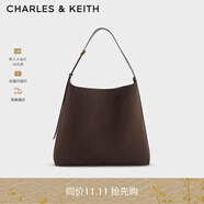 CHARLES&KEITH大容量通勤子母單肩包托特包包女包生日禮物CK2-40270966-1 Espresso Brown咖啡棕CK2-40270966-2 L