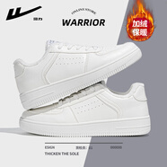 回力男鞋秋冬加絨保暖板鞋男學(xué)生舒適運動(dòng)休閑小白鞋男 白色(加絨) 41