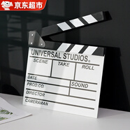 凌云鶴電影打板導(dǎo)演打板道具拍攝道具影視劇組拍攝片場(chǎng)黑白英文打板器 【白色】英文款導(dǎo)演板 【密度板材 厚實(shí)耐用】