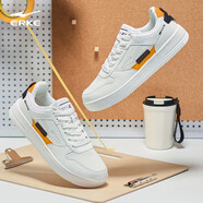 鴻星爾克男鞋秋季新款運動(dòng)板鞋小白鞋子休閑厚底學(xué)生百搭板鞋51122101113