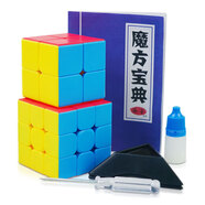 圣手 2+3階魔方套裝男孩女孩玩具生日禮物比賽專(zhuān)用送教程 彩色