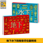 手繪世界地圖，兒童百科繪本，在中國銷售過100萬冊的地理歷史書系列。 地下水下