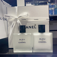 香奈兒（Chanel）蔚藍(lán)男士護(hù)膚洗面奶水乳禮盒套裝須后水乳保濕補(bǔ)水控油禮盒送男友 【兩件套】水+乳-禮盒