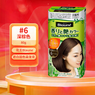花王（KAO）Blaune遮白發(fā)自然香染發(fā)劑染發(fā)膏植物精華不傷發(fā) 日本進(jìn)口 6#深棕色