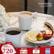 Wedgwood[中秋禮物]意大利浮雕馬克杯套裝骨瓷對(duì)杯咖啡杯茶杯2個(gè)下午茶