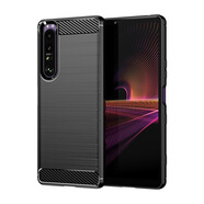 索尼Xperia1/1iv手機(jī)殼Xperia1ii/1iii保護(hù)殼拉絲款TPU防摔手機(jī)殼 黑色【即將售空】 索尼Xperia1iii