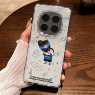 諾康士紅米Note14pro+手機殼 可愛(ài)睡覺(jué)小新note14/14Pro卡通二次元note13pro防摔親膚透明硅膠殼情侶款 透明殼【百事小新】膜+掛繩 紅米note14pro+