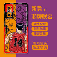 小寸心紅米k50版手機殼 紅米k50/pro保護套電競版潮牌透明天使眼全包邊防摔灌籃高手軟殼 【TS009-14號三井壽】 紅米K50電競版
