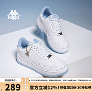 KAPPA男鞋板鞋男2025秋季新款小白鞋子男款情侶跑步鞋百搭休閑運動(dòng)鞋 經(jīng)典白/冰山藍(女款） 37 (230mm)