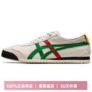 Onitsuka TigerMEXICO66SD復古經(jīng)典低幫生活休閑鞋男女同款米綠色 36