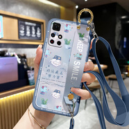 格蘭納適用紅米note11手機殼11Pro腕帶支架11TPro+高顏值11SE硅膠軟殼簡(jiǎn)約新款創(chuàng  )意孔位全包掛脖繩可斜挎 薰衣草灰-藏在努力灰【送背帶】 紅米NOTE11 5G版