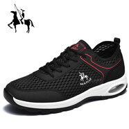 奈客保羅男鞋夏季單網(wǎng)鞋透氣防臭運(yùn)動(dòng)鞋軟底跑步鞋防滑減震休閑鞋男網(wǎng)眼鞋 黑色32717 透氣網(wǎng)面款 39