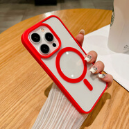 奉希馬卡龍磁吸適用于蘋(píng)果16ProMax手機殼磁吸充電iPhone14Pro鏡頭保護套16小眾17軟膠15pus透明簡(jiǎn)約x 紅色 iPhone XS