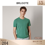 巴魯特（Brloote）男短袖T恤時尚休閑色圓領(lǐng)體恤衫夏季 綠色 165/88A