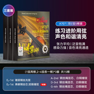 愛麗絲（Alice）小提琴弦A703不銹鋼絲小提琴弦線5根1弦裝一弦2/3/4弦套弦 【三套裝】A707+備用E1弦3根