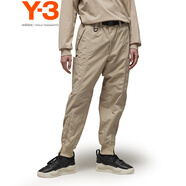 Y-3【專(zhuān)柜同款】y3CRK NYL CUF PNT男士休閑束口薄款工裝褲50IV8024 米白色 M