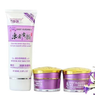 嬌蘭絲曼雪膚東方古韻草本無(wú)瑕透亮日晚珍珠膏蛋清霜精華面奶禮盒套裝護膚 二代日+晚+洗面奶（無(wú)紙合）