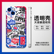 瑞桓柏NBA適用蘋(píng)果16pro手機(jī)保護(hù)殼超火iphone15科比小米14籃球華為9勇 透明-NBA5快船 iQOO11