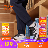 安踏童鞋小白鞋兒童運(yùn)動(dòng)鞋男女同款秋季新品白色低幫板鞋學(xué)生休閑鞋子 【男款】黑/藍(lán)/安踏白8088-2 34 腳長約21.5cm