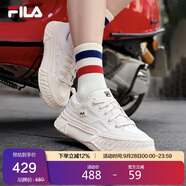 FILA 斐樂官方川行鞋F(xiàn)OSSO女鞋2025年帆布鞋休閑小白鞋