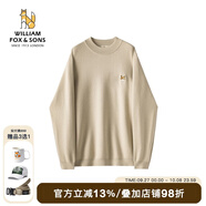 William fox&sons威廉福克斯男裝東方簡奢風(fēng)德國拜耳科技德絨紅外fa熱中領(lǐng)針織衫男 中杏色 L /50