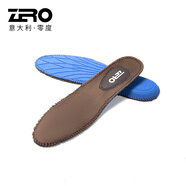 零度尚品Zero零度鞋墊頭層豬皮男士皮鞋舒適透氣吸汗加厚增高鞋墊 加絨款棕色 38碼