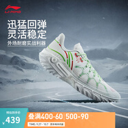 李寧桀驁2 丨beng輕彈科技籃球鞋男鞋25新款透氣網(wǎng)面舒適外場(chǎng)運(yùn)動(dòng)鞋 標(biāo)準(zhǔn)白/淺柳綠-4 暴雪 40