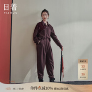 日著設(shè)計(jì)師品牌女裝季新款小眾高級感休閑羊毛呢寬松連體褲 歸紅現(xiàn)貨 M