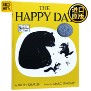 快樂(lè)的日子 英語(yǔ)繪本 The Happy Day 快樂(lè)的一天 凱迪克銀獎(jiǎng) 黑白 英語(yǔ)繪本里的春天 露絲克勞斯Ruth Krauss 全進(jìn)口原版英語(yǔ)書籍 英文版 英文原版