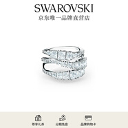 施華洛世奇（SWAROVSKI）  HYPERBOLA SPIN 125周年紀(jì)念款 戒指女 鍍白金色  58號 5584646