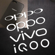 艾么么適用vivo手機(jī)金屬貼oppo字母手機(jī)殼貼紙三星logo母標(biāo)簽榮耀筆記本電腦裝飾標(biāo)小車diy標(biāo)志貼 OPPO【字母18mm成5mm】銀色 1片
